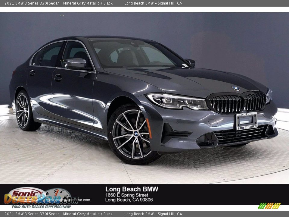 2021 BMW 3 Series 330i Sedan Mineral Gray Metallic / Black Photo #1