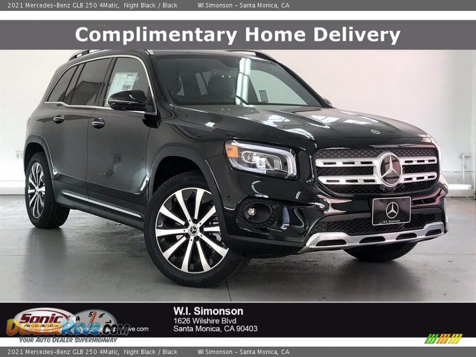 2021 Mercedes-Benz GLB 250 4Matic Night Black / Black Photo #1