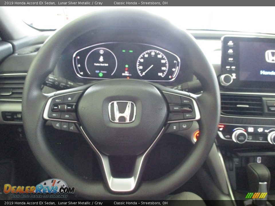 2019 Honda Accord EX Sedan Lunar Silver Metallic / Gray Photo #30
