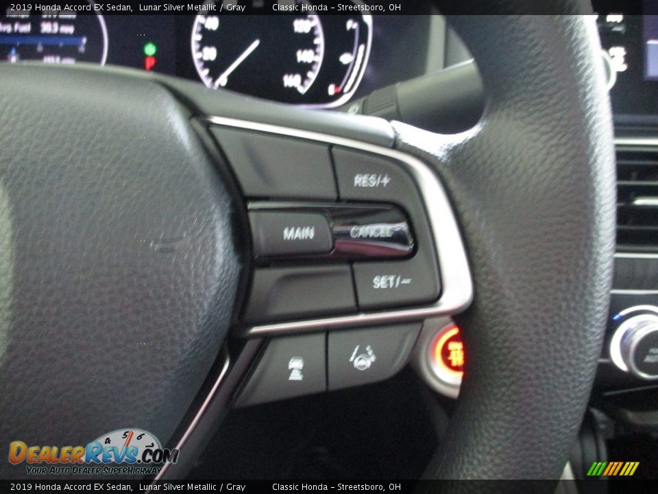 2019 Honda Accord EX Sedan Lunar Silver Metallic / Gray Photo #32