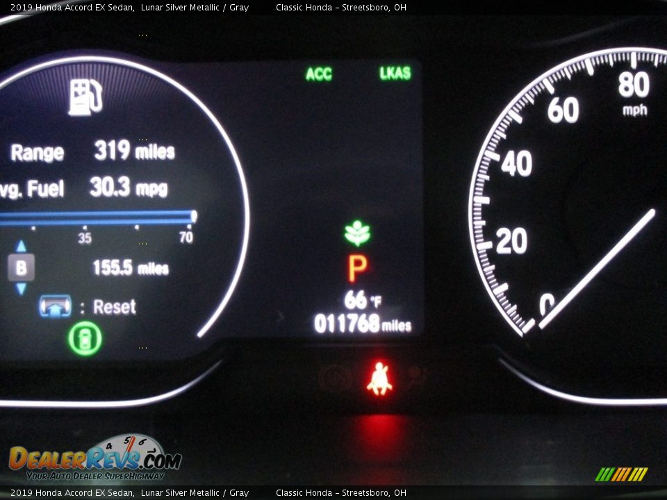 2019 Honda Accord EX Sedan Lunar Silver Metallic / Gray Photo #33