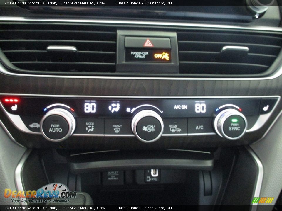 2019 Honda Accord EX Sedan Lunar Silver Metallic / Gray Photo #35