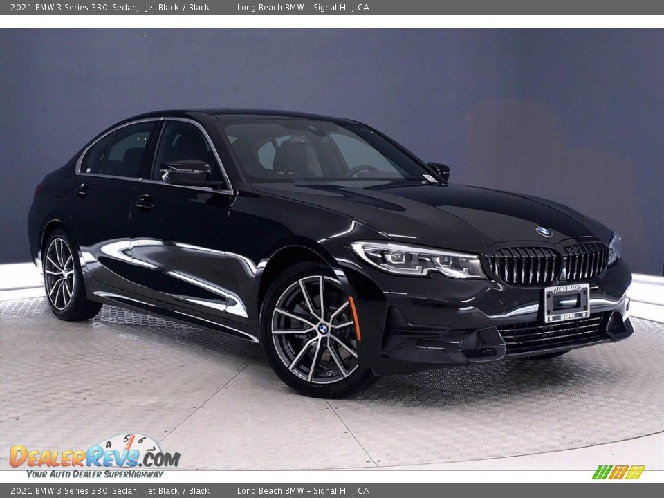 2021 BMW 3 Series 330i Sedan Jet Black / Black Photo #1