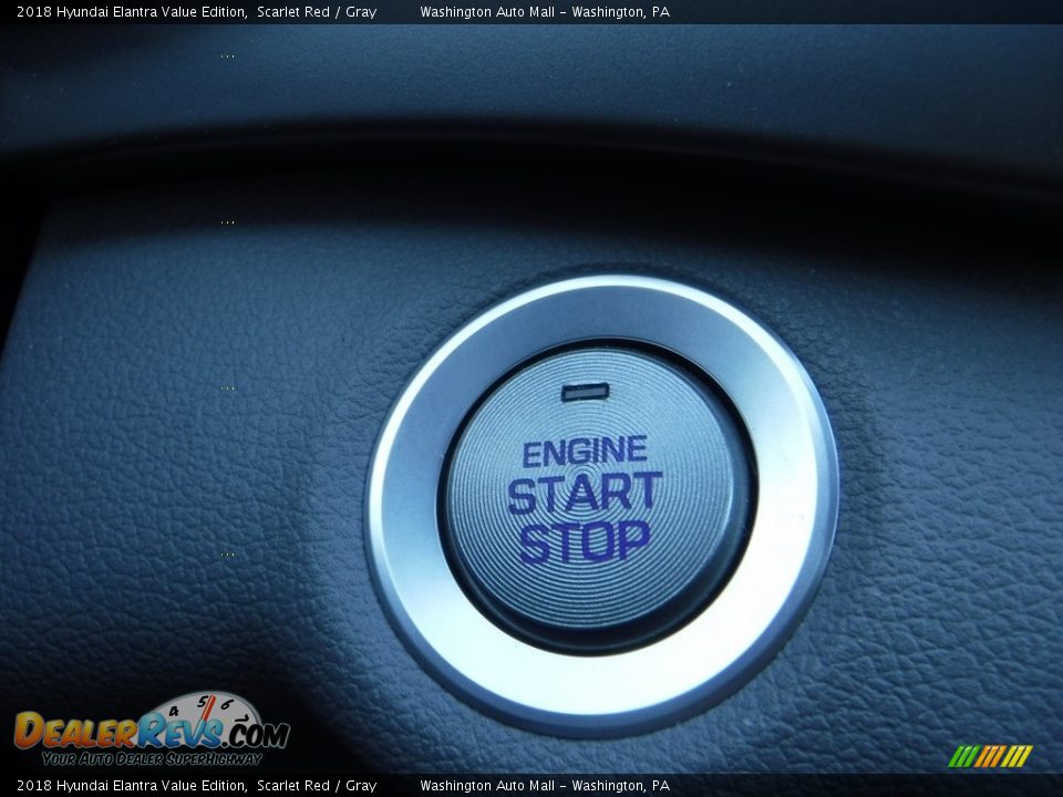 2018 Hyundai Elantra Value Edition Scarlet Red / Gray Photo #16