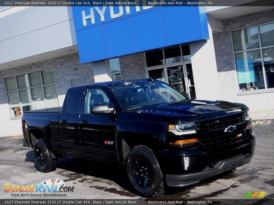 2017 Chevrolet Silverado 1500 LT Double Cab 4x4 Black / Dark Ash/Jet Black Photo #1