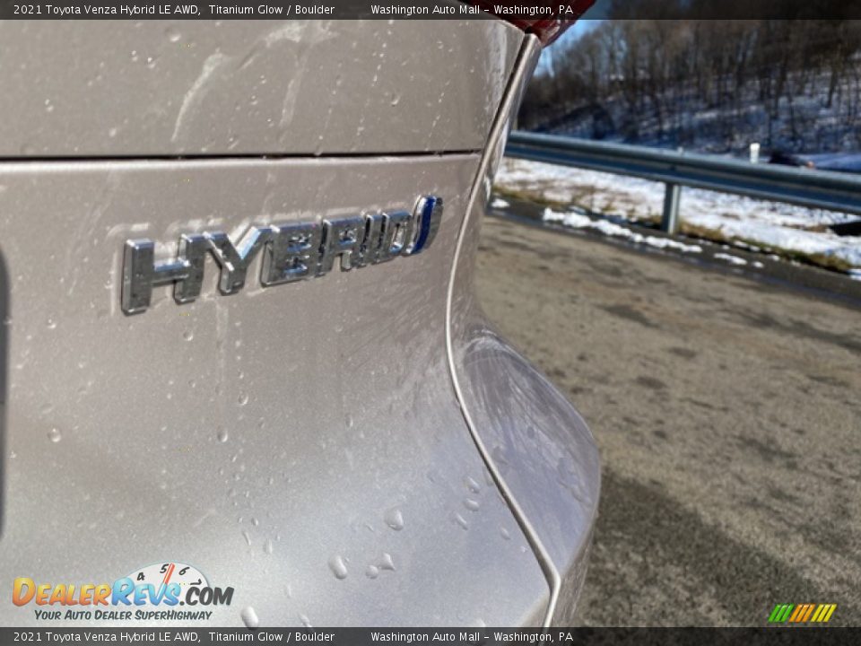 2021 Toyota Venza Hybrid LE AWD Titanium Glow / Boulder Photo #20