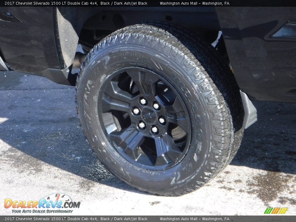 2017 Chevrolet Silverado 1500 LT Double Cab 4x4 Black / Dark Ash/Jet Black Photo #3