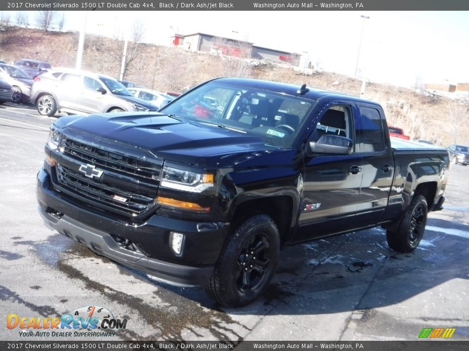 2017 Chevrolet Silverado 1500 LT Double Cab 4x4 Black / Dark Ash/Jet Black Photo #7