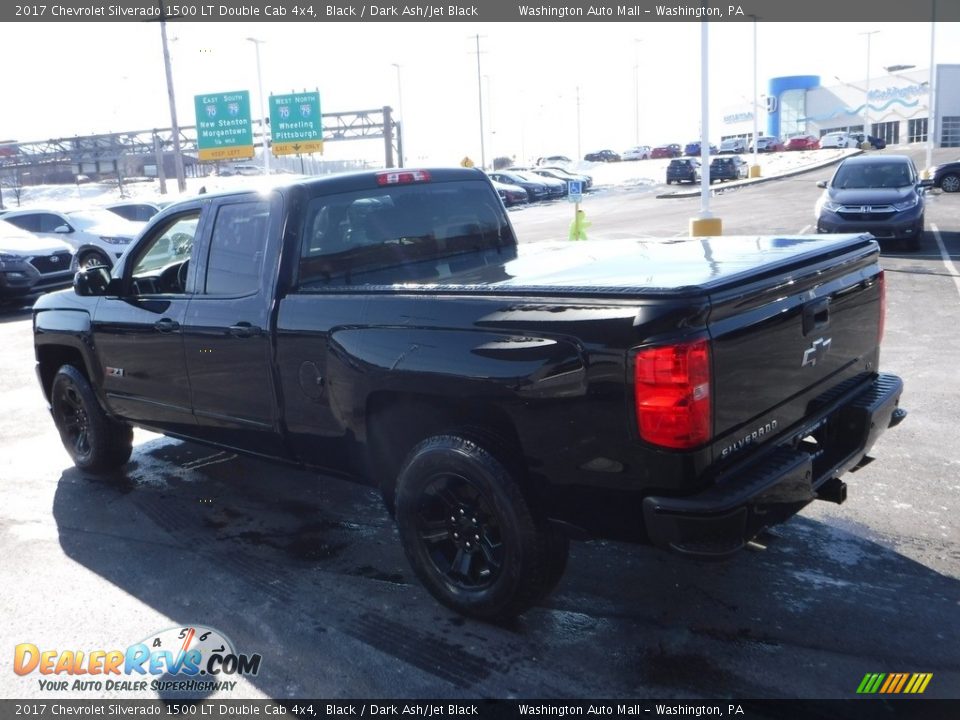 2017 Chevrolet Silverado 1500 LT Double Cab 4x4 Black / Dark Ash/Jet Black Photo #9