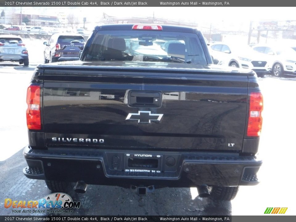 2017 Chevrolet Silverado 1500 LT Double Cab 4x4 Black / Dark Ash/Jet Black Photo #10