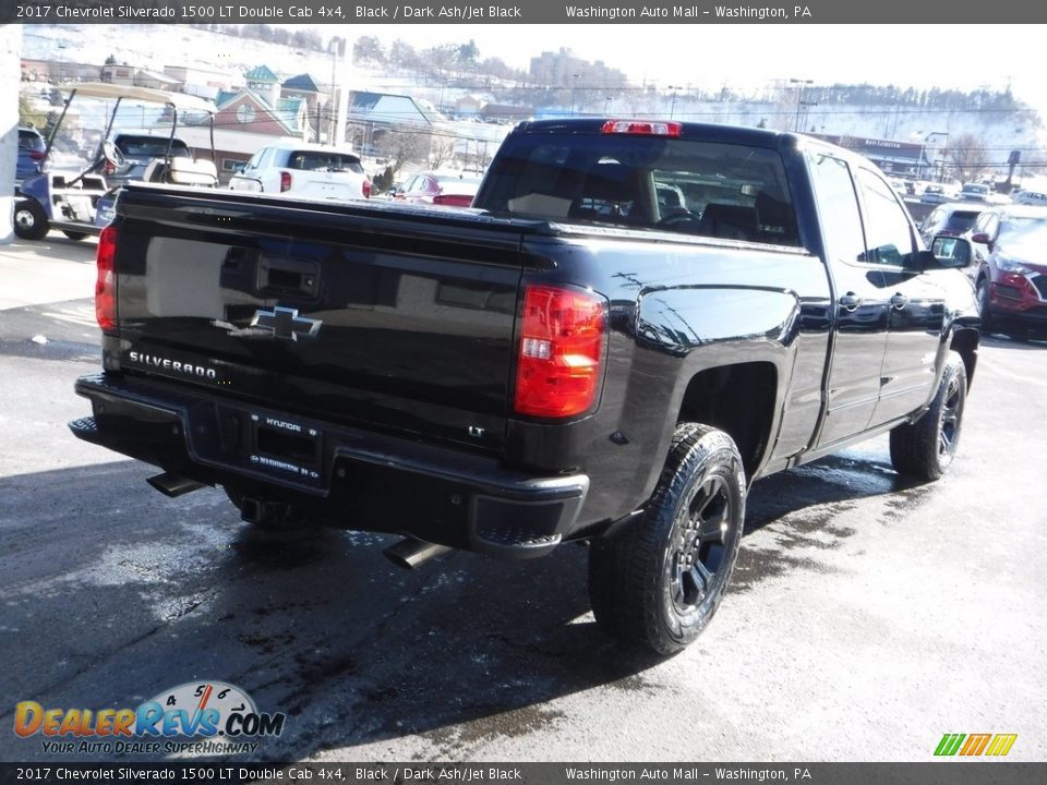 2017 Chevrolet Silverado 1500 LT Double Cab 4x4 Black / Dark Ash/Jet Black Photo #11