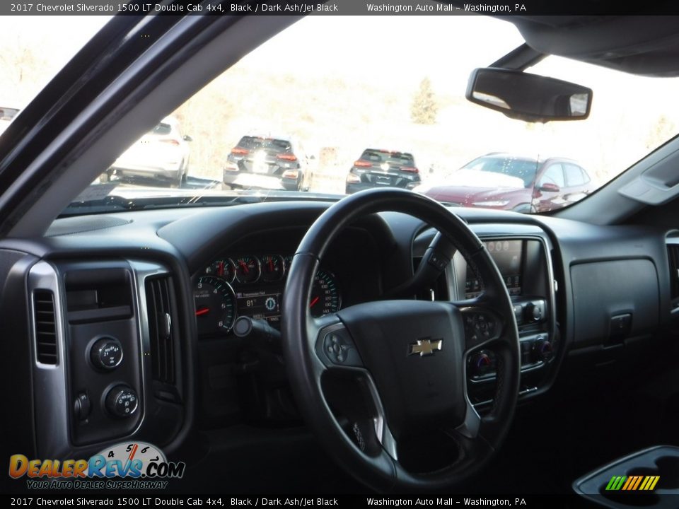 2017 Chevrolet Silverado 1500 LT Double Cab 4x4 Black / Dark Ash/Jet Black Photo #14
