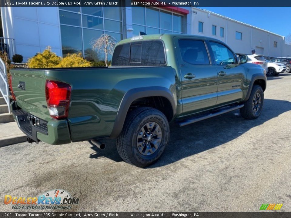 2021 Toyota Tacoma SR5 Double Cab 4x4 Army Green / Black Photo #13