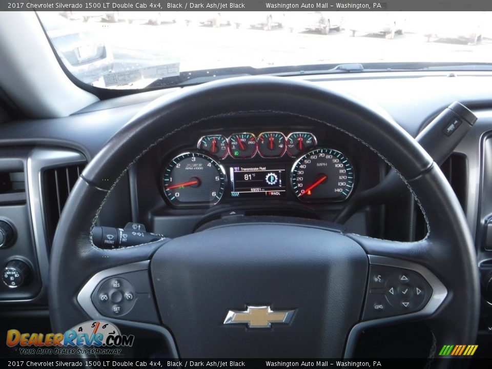 2017 Chevrolet Silverado 1500 LT Double Cab 4x4 Black / Dark Ash/Jet Black Photo #28