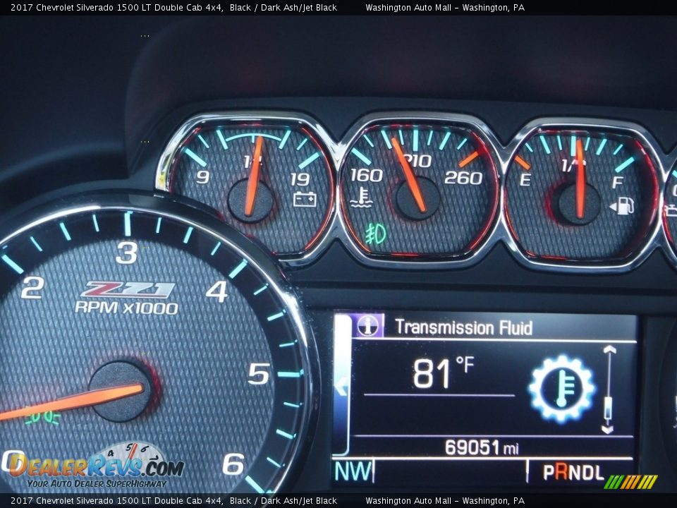 2017 Chevrolet Silverado 1500 LT Double Cab 4x4 Black / Dark Ash/Jet Black Photo #32