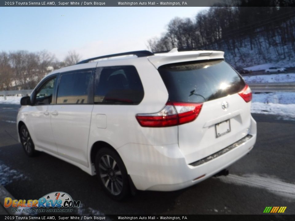 2019 Toyota Sienna LE AWD Super White / Dark Bisque Photo #12