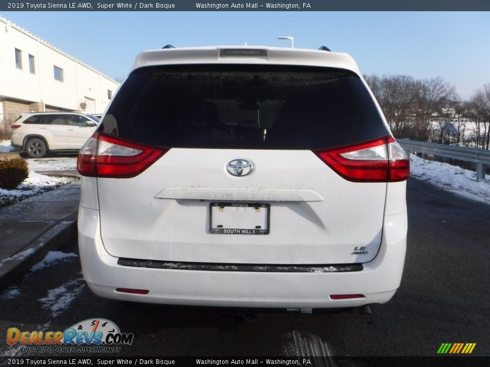 2019 Toyota Sienna LE AWD Super White / Dark Bisque Photo #13