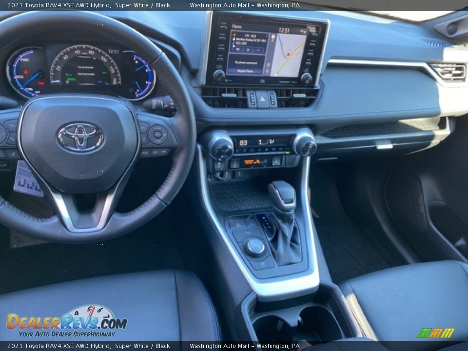 2021 Toyota RAV4 XSE AWD Hybrid Super White / Black Photo #3