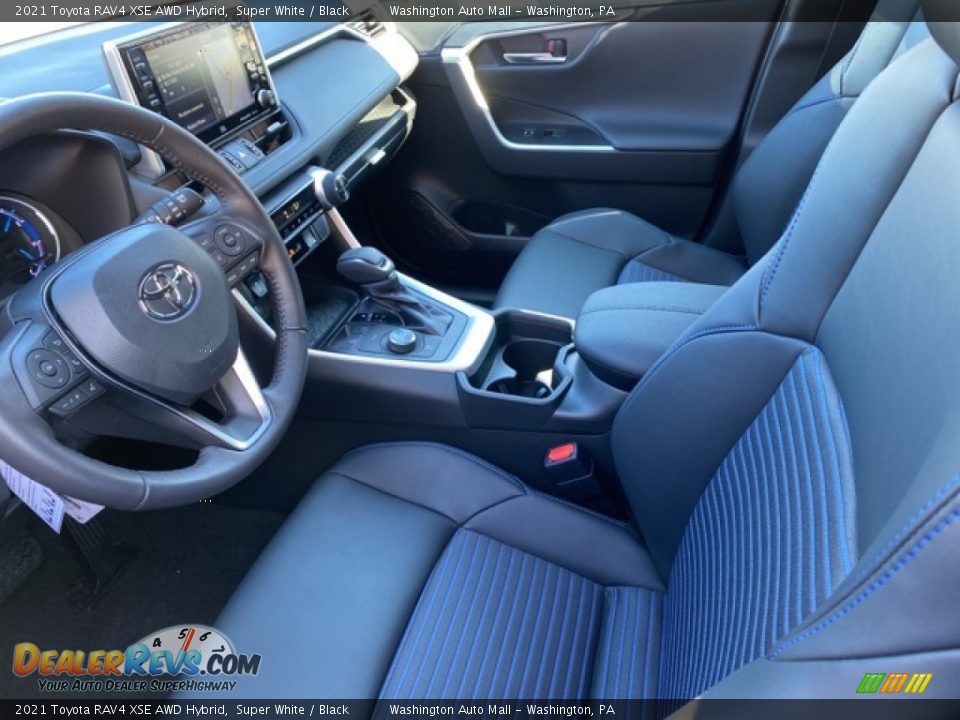 2021 Toyota RAV4 XSE AWD Hybrid Super White / Black Photo #4