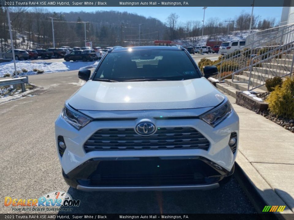 2021 Toyota RAV4 XSE AWD Hybrid Super White / Black Photo #12