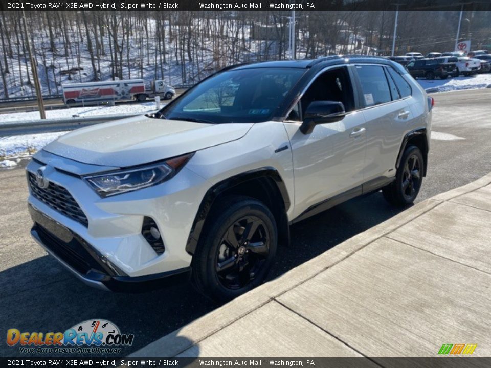 2021 Toyota RAV4 XSE AWD Hybrid Super White / Black Photo #13