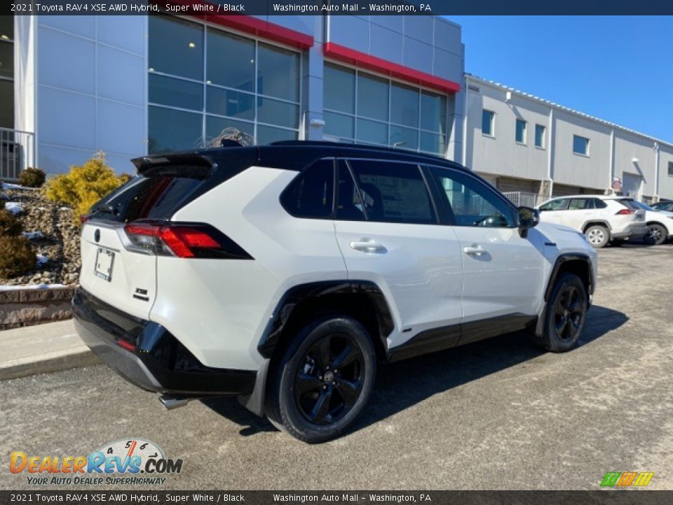 2021 Toyota RAV4 XSE AWD Hybrid Super White / Black Photo #14