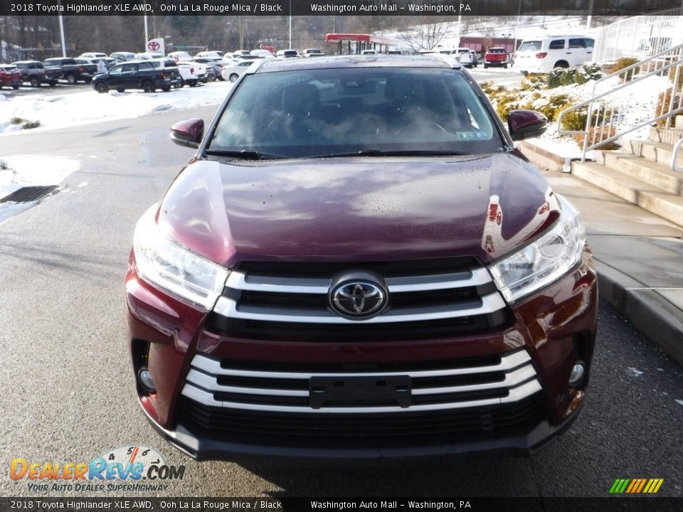 2018 Toyota Highlander XLE AWD Ooh La La Rouge Mica / Black Photo #5