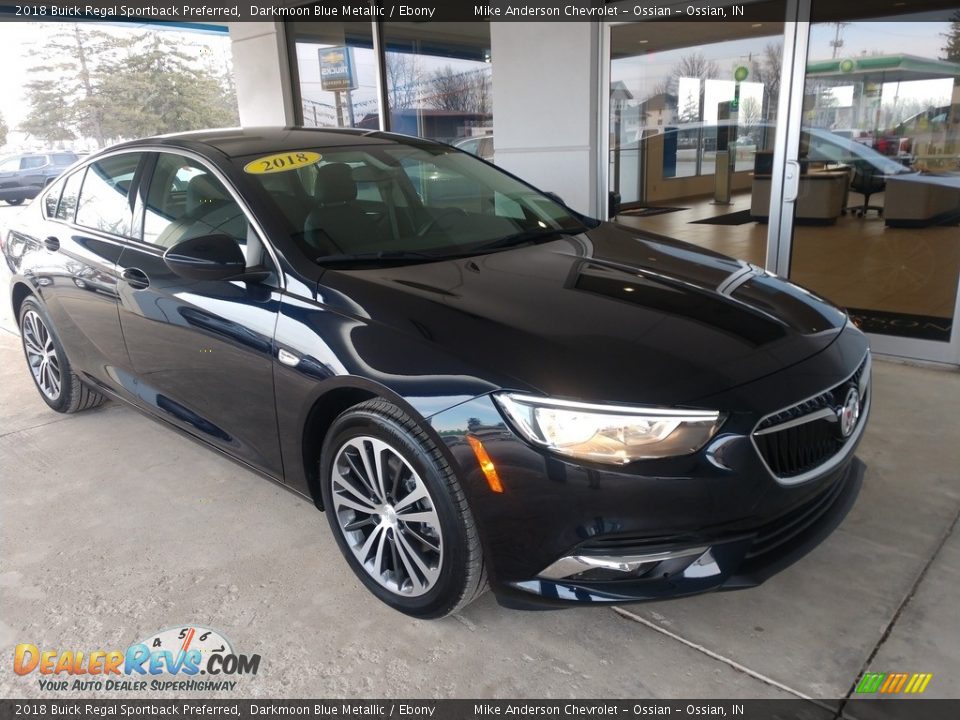 2018 Buick Regal Sportback Preferred Darkmoon Blue Metallic / Ebony Photo #2