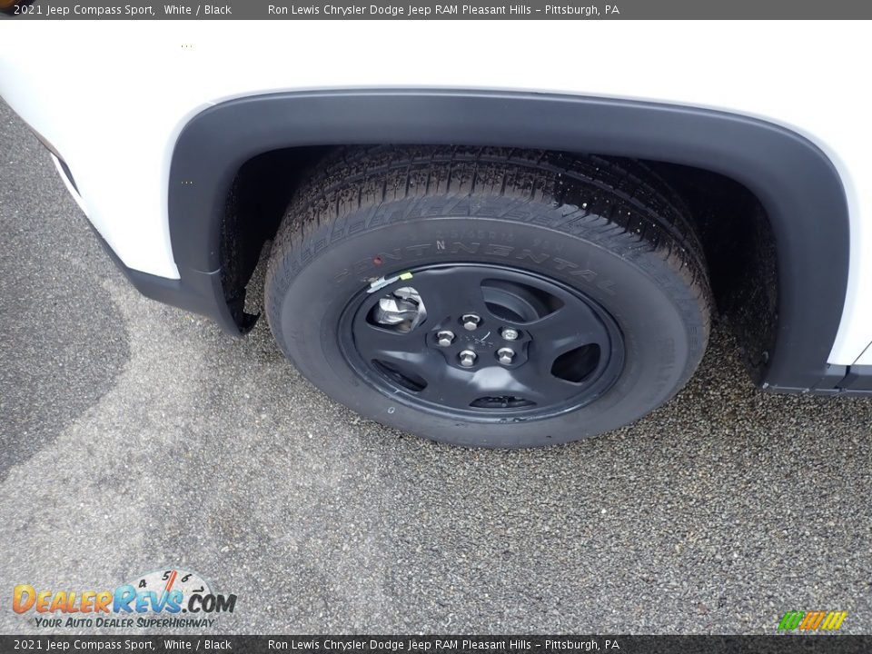 2021 Jeep Compass Sport White / Black Photo #2