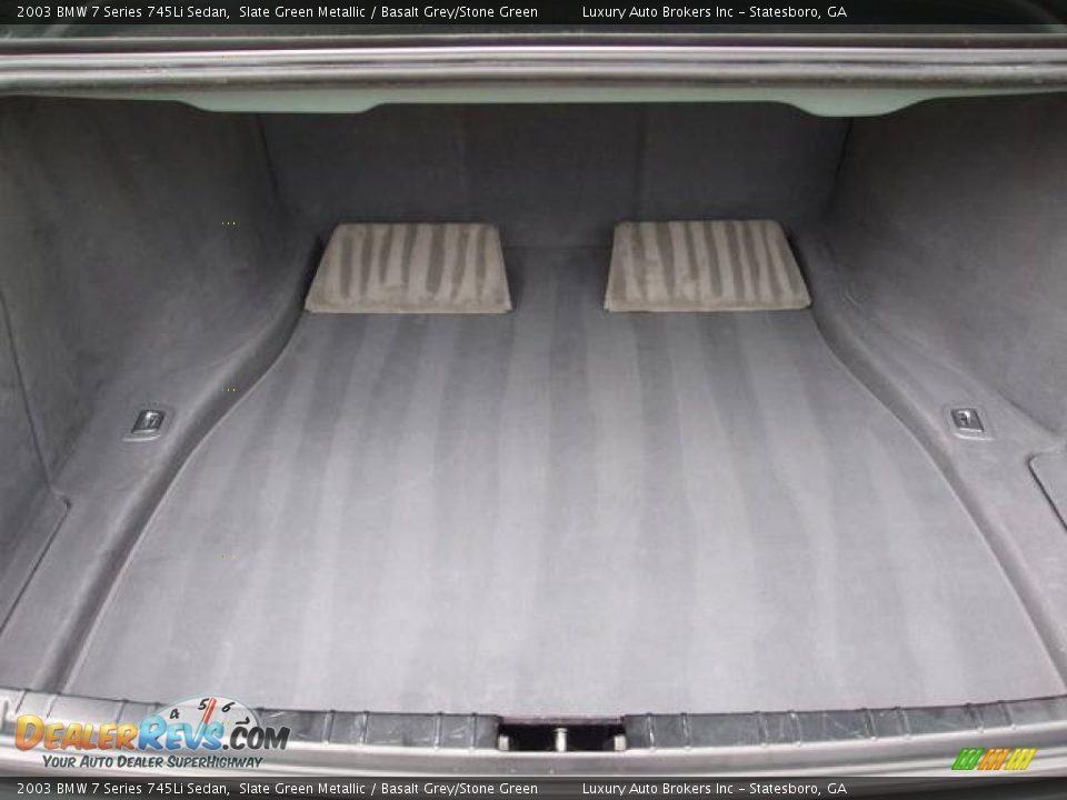 2003 BMW 7 Series 745Li Sedan Slate Green Metallic / Basalt Grey/Stone Green Photo #9