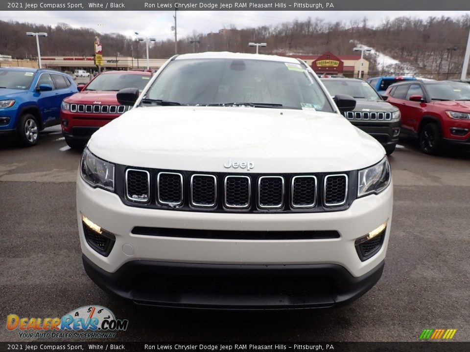 2021 Jeep Compass Sport White / Black Photo #9