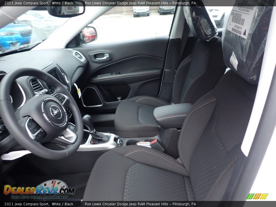 2021 Jeep Compass Sport White / Black Photo #12