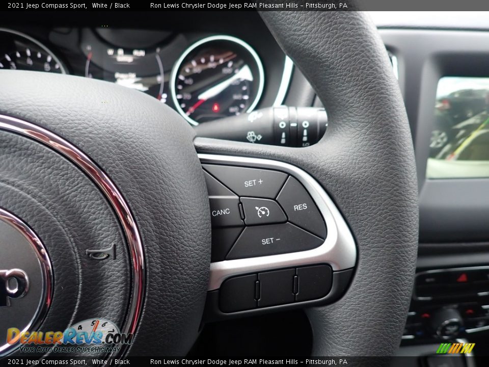 2021 Jeep Compass Sport White / Black Photo #17