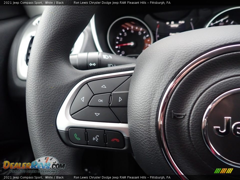 2021 Jeep Compass Sport White / Black Photo #18