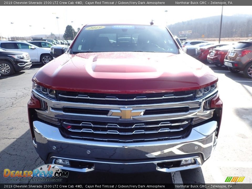 2019 Chevrolet Silverado 1500 LTZ Crew Cab 4WD Cajun Red Tintcoat / Gideon/Very Dark Atmosphere Photo #3