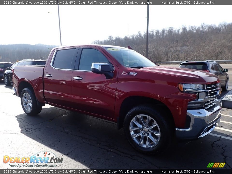 2019 Chevrolet Silverado 1500 LTZ Crew Cab 4WD Cajun Red Tintcoat / Gideon/Very Dark Atmosphere Photo #4