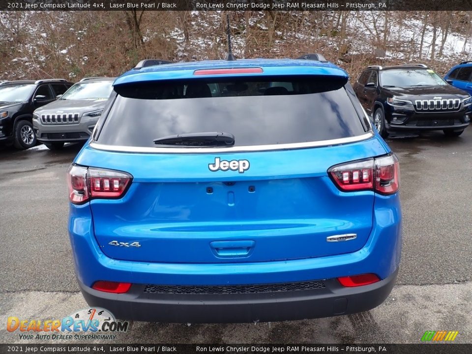 2021 Jeep Compass Latitude 4x4 Laser Blue Pearl / Black Photo #5