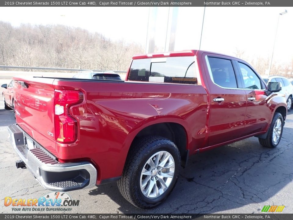 2019 Chevrolet Silverado 1500 LTZ Crew Cab 4WD Cajun Red Tintcoat / Gideon/Very Dark Atmosphere Photo #9