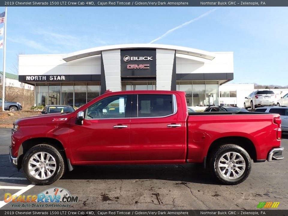 2019 Chevrolet Silverado 1500 LTZ Crew Cab 4WD Cajun Red Tintcoat / Gideon/Very Dark Atmosphere Photo #12