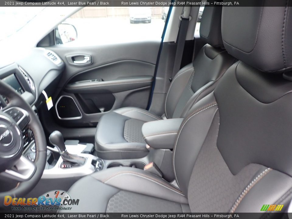 2021 Jeep Compass Latitude 4x4 Laser Blue Pearl / Black Photo #14