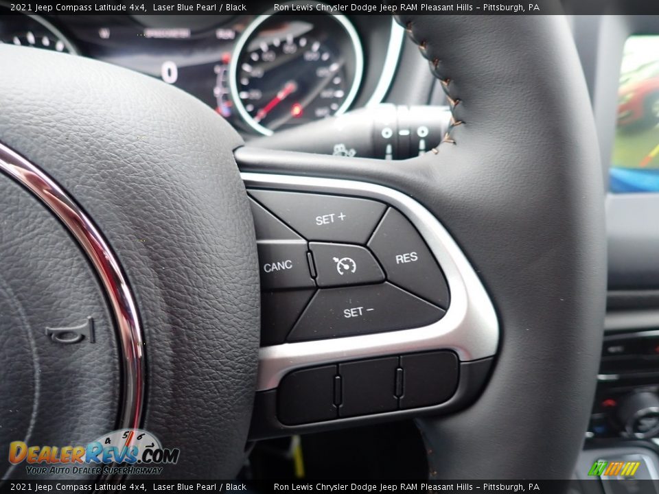 2021 Jeep Compass Latitude 4x4 Laser Blue Pearl / Black Photo #19