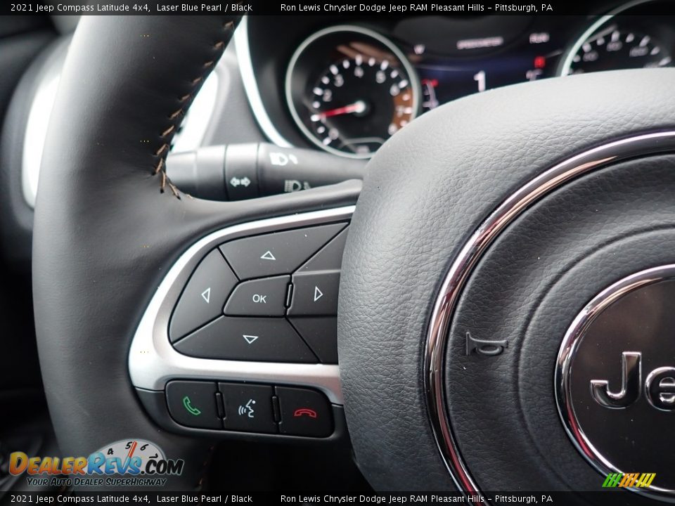 2021 Jeep Compass Latitude 4x4 Laser Blue Pearl / Black Photo #20