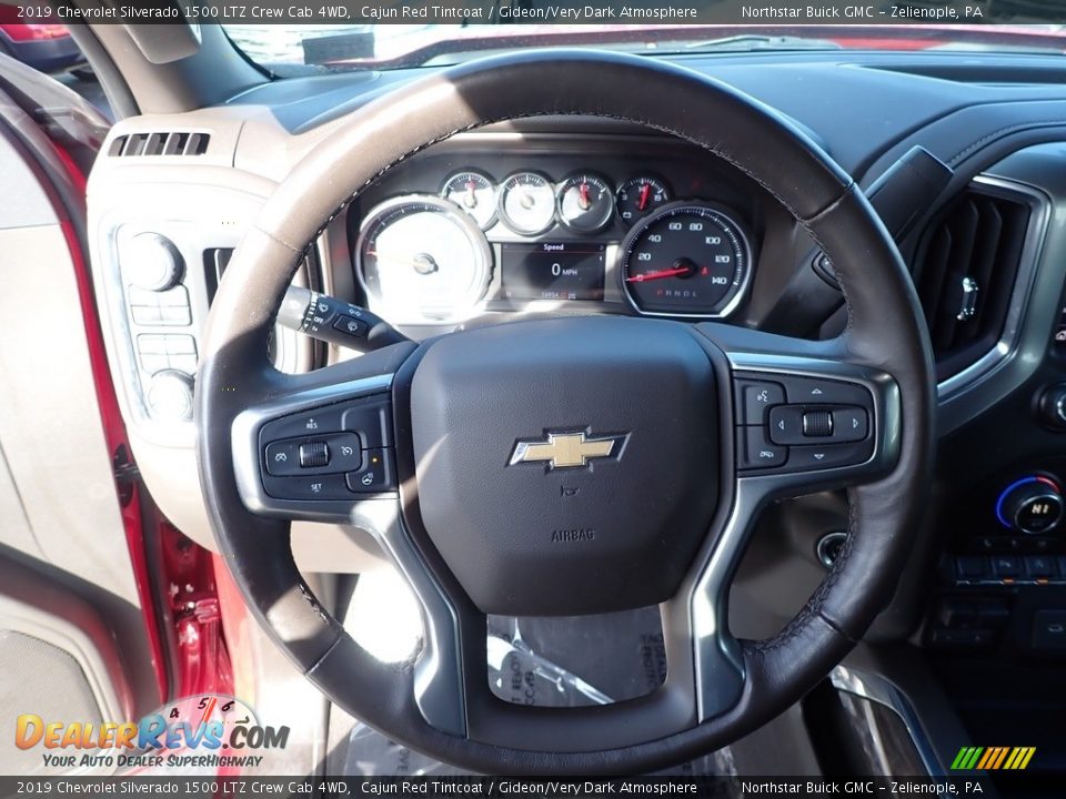 2019 Chevrolet Silverado 1500 LTZ Crew Cab 4WD Cajun Red Tintcoat / Gideon/Very Dark Atmosphere Photo #22