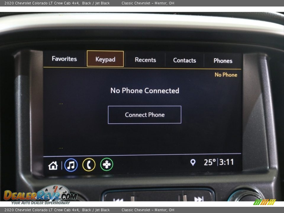 2020 Chevrolet Colorado LT Crew Cab 4x4 Black / Jet Black Photo #12