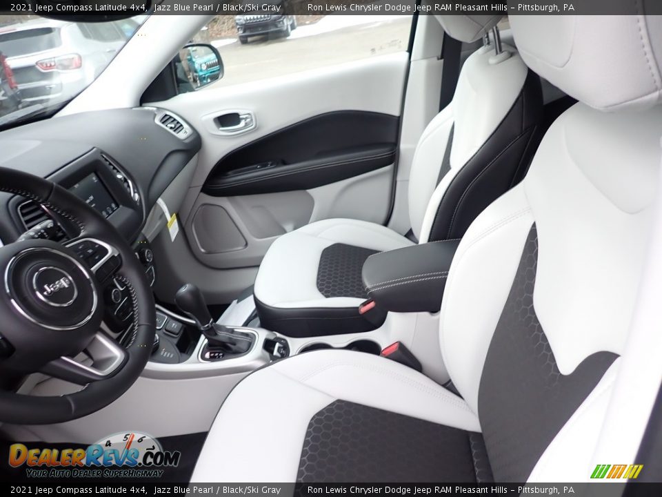 2021 Jeep Compass Latitude 4x4 Jazz Blue Pearl / Black/Ski Gray Photo #13