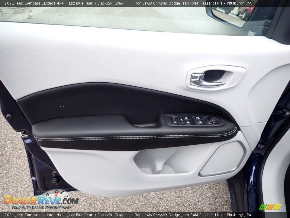 2021 Jeep Compass Latitude 4x4 Jazz Blue Pearl / Black/Ski Gray Photo #14