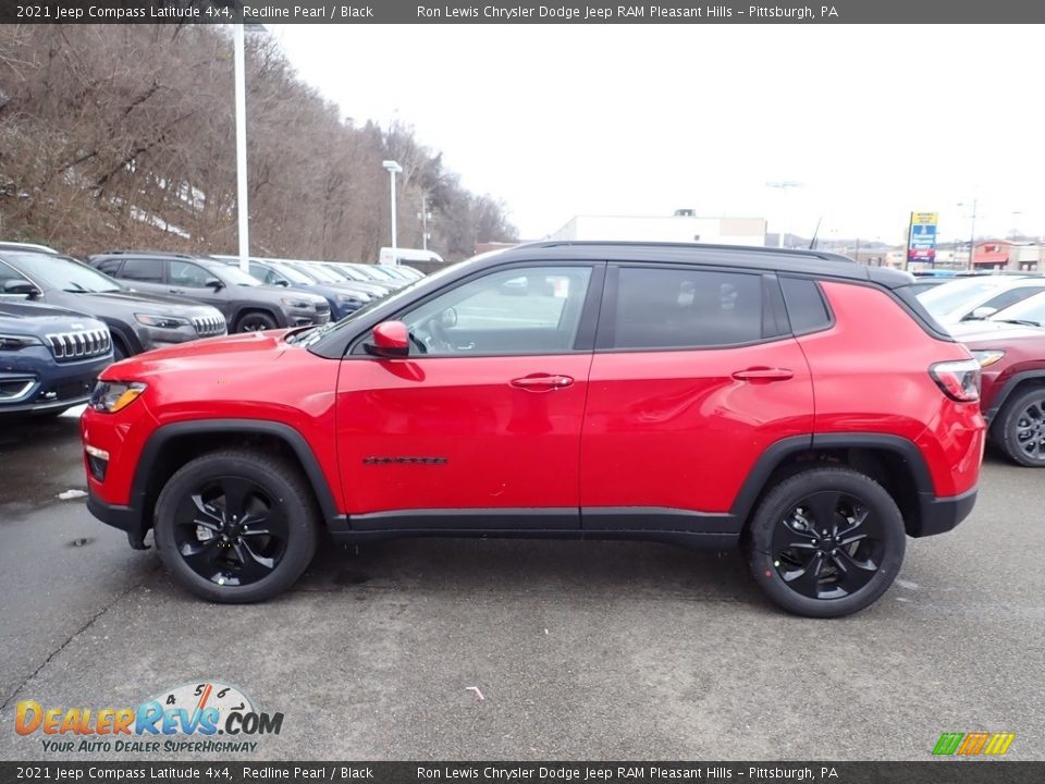 2021 Jeep Compass Latitude 4x4 Redline Pearl / Black Photo #2