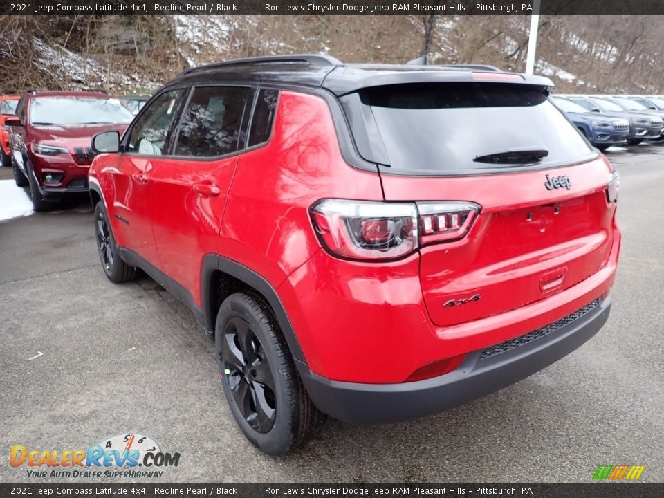 2021 Jeep Compass Latitude 4x4 Redline Pearl / Black Photo #3