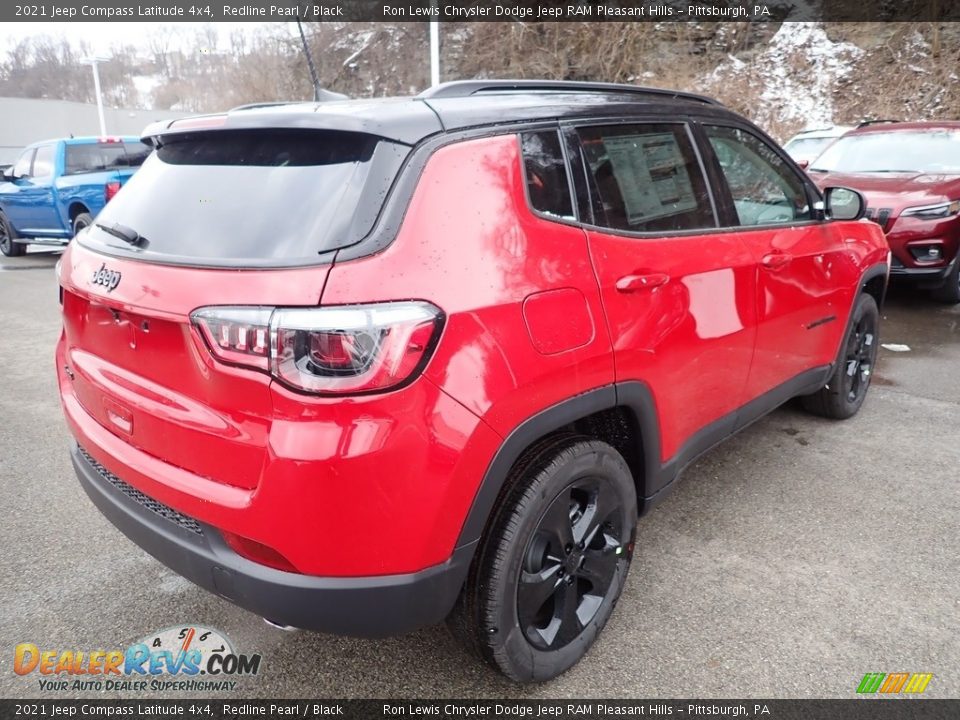 2021 Jeep Compass Latitude 4x4 Redline Pearl / Black Photo #5