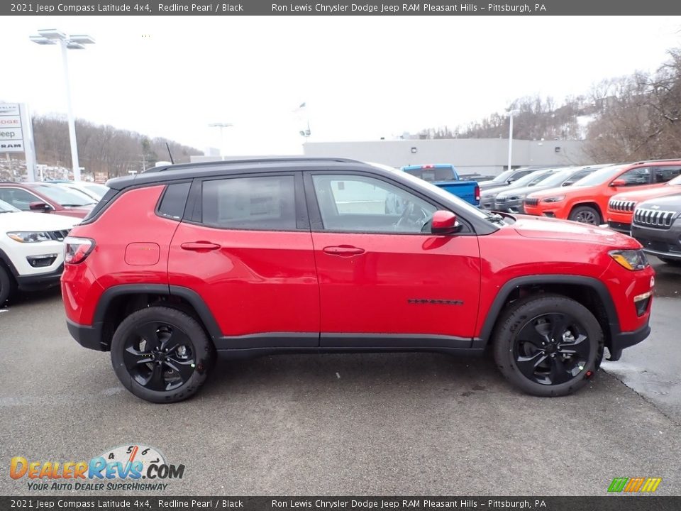 2021 Jeep Compass Latitude 4x4 Redline Pearl / Black Photo #6